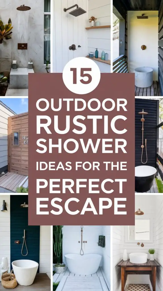 15 Rustic Outdoor Shower Ideas to Make Your Backyard the Ultimate Escape 16 Rustic Outdoor Shower Ideas
