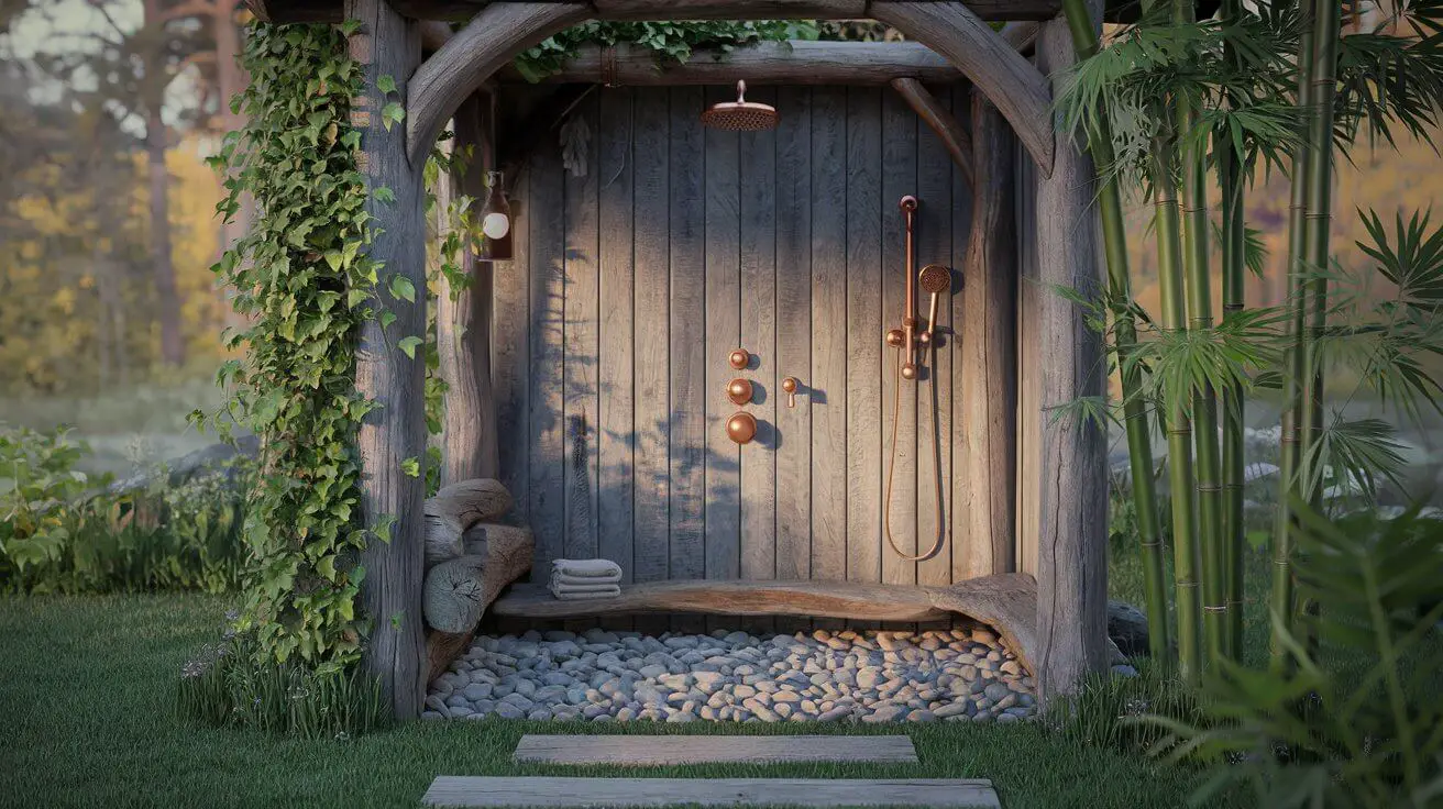 Rustic Outdoor Shower Ideas