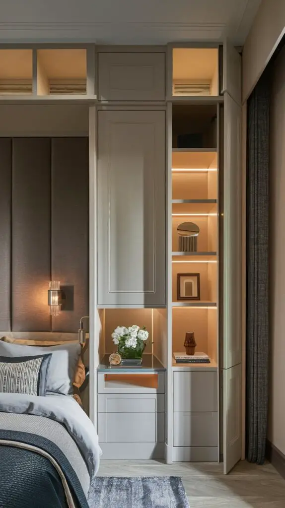 15 Transitional Bedroom Ideas for Small Spaces 12 Vertical Storage
