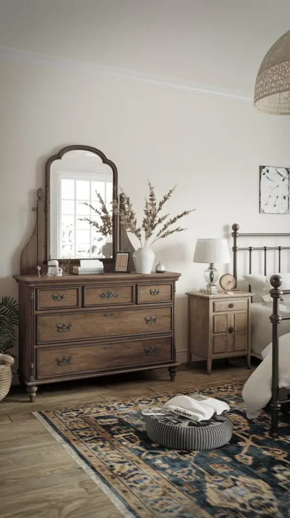 15 Cottage Core Bedroom Décor Ideas for a Cozy Retreat 2 Vintage Furniture