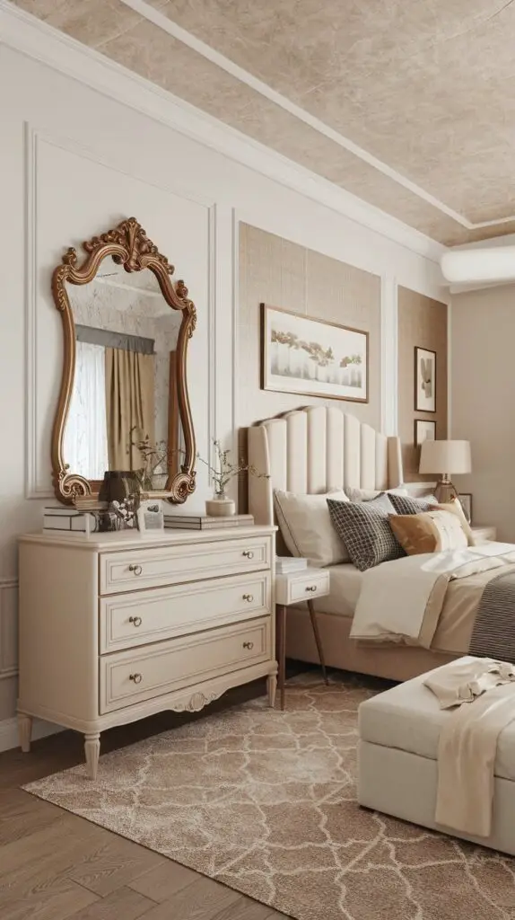 15 Retro Bedroom Décor Ideas to Transform Your Space 8 Vintage Mirrors