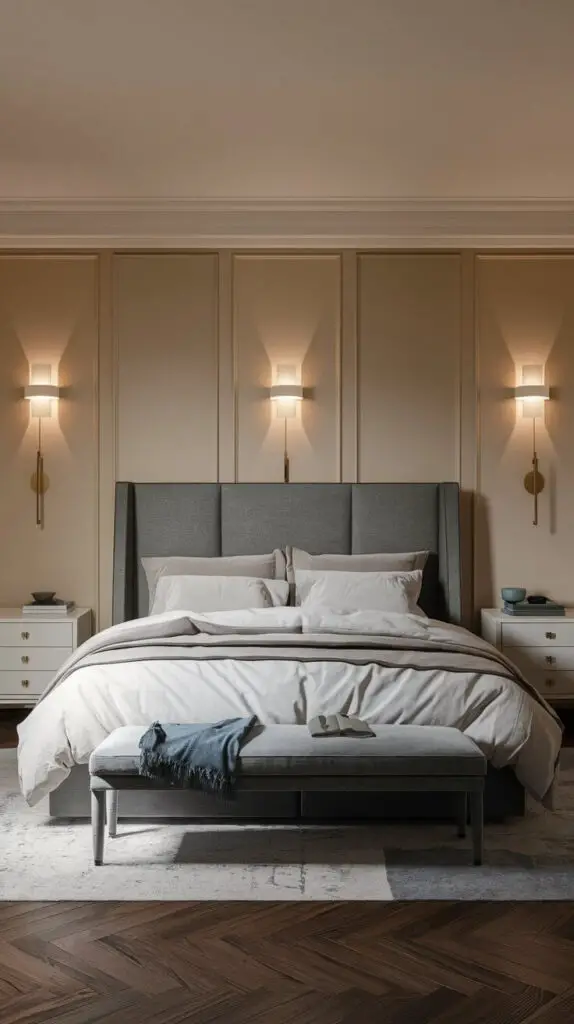 15 Transitional Bedroom Ideas for Small Spaces 14 Wall-Mounted Lighting