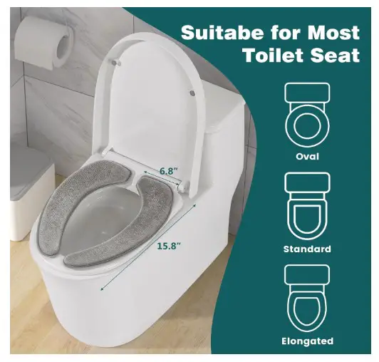AZHCHKE Toilet Seat Cover with Memory Foam 1 AZHCHKE Toilet Seat Cover with Memory Foam