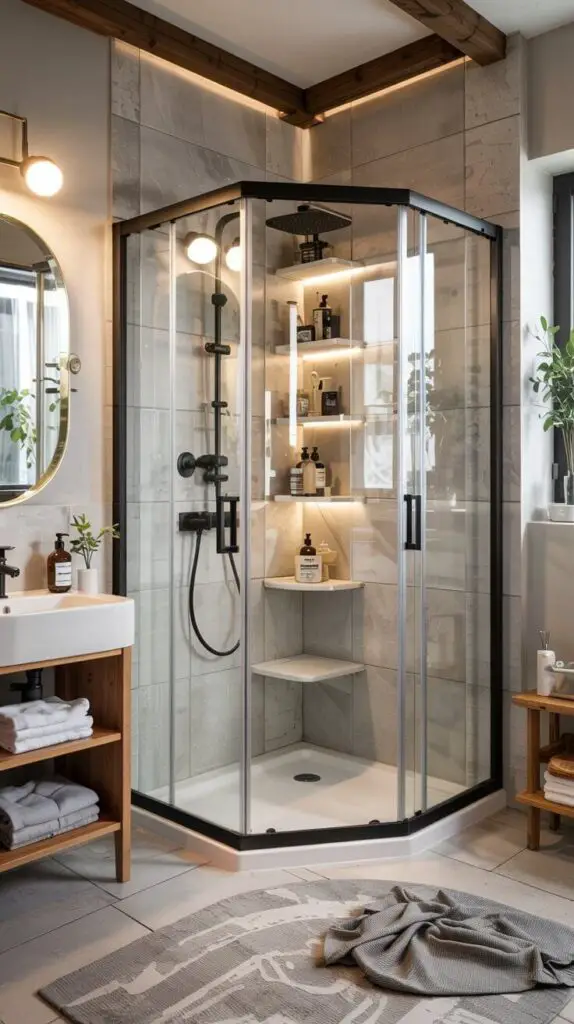 15 Stunning Glass Shower Doors Sliding Ideas for a Modern Bathroom 5 Corner Shower Units