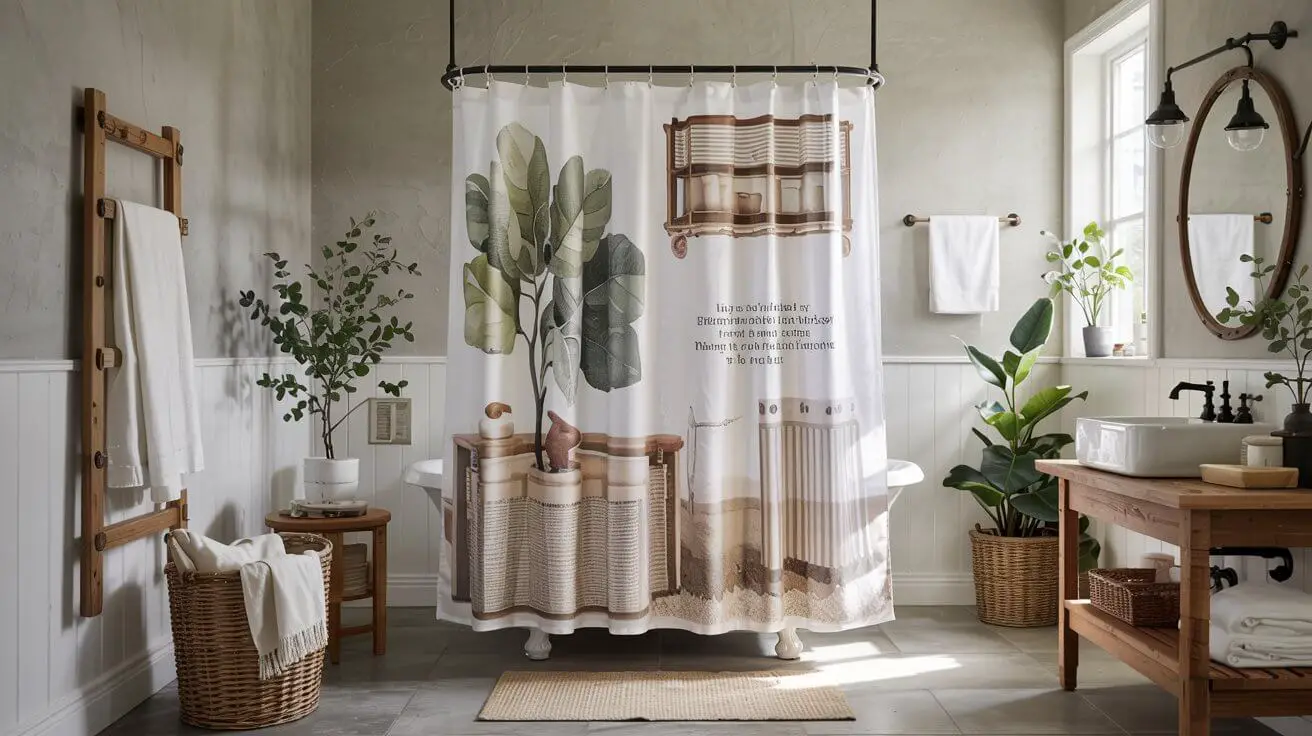 Farmhouse Shower Curtain