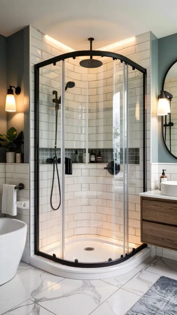 15 Stunning Glass Shower Doors Sliding Ideas for a Modern Bathroom 14 curved glass enclosures