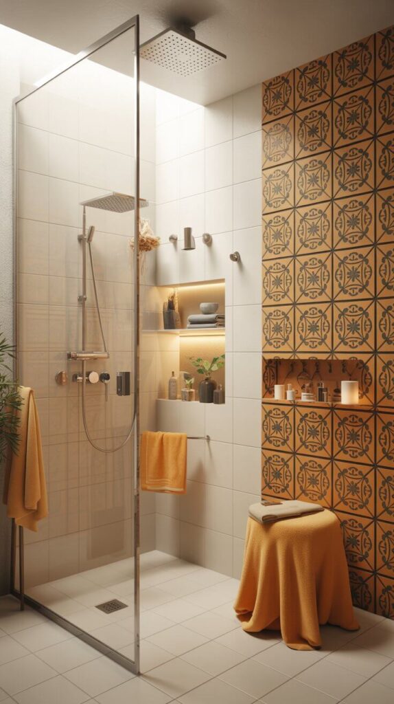 11 Bathroom Wet Room Ideas That'll Make You Want to Shower Twice a Day 10 Add a Pop of Color or Pattern (Yes, Even in a Wet Room)