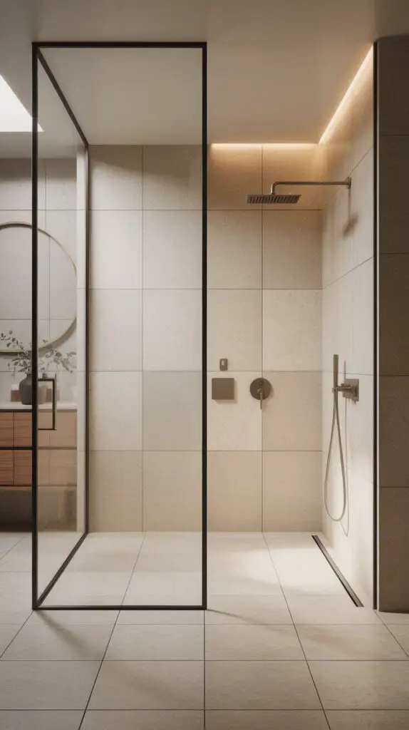 11 Bathroom Wet Room Ideas That'll Make You Want to Shower Twice a Day 2 Curbless Showers = Aesthetic + Practicality