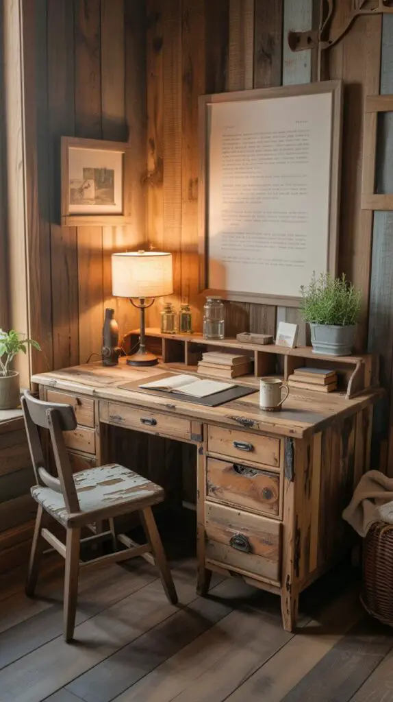 Vintage Writing Desk Ideas That’ll Make You Want to Write That Novel Already 2 Farmhouse Vibes with a Rustic Twist