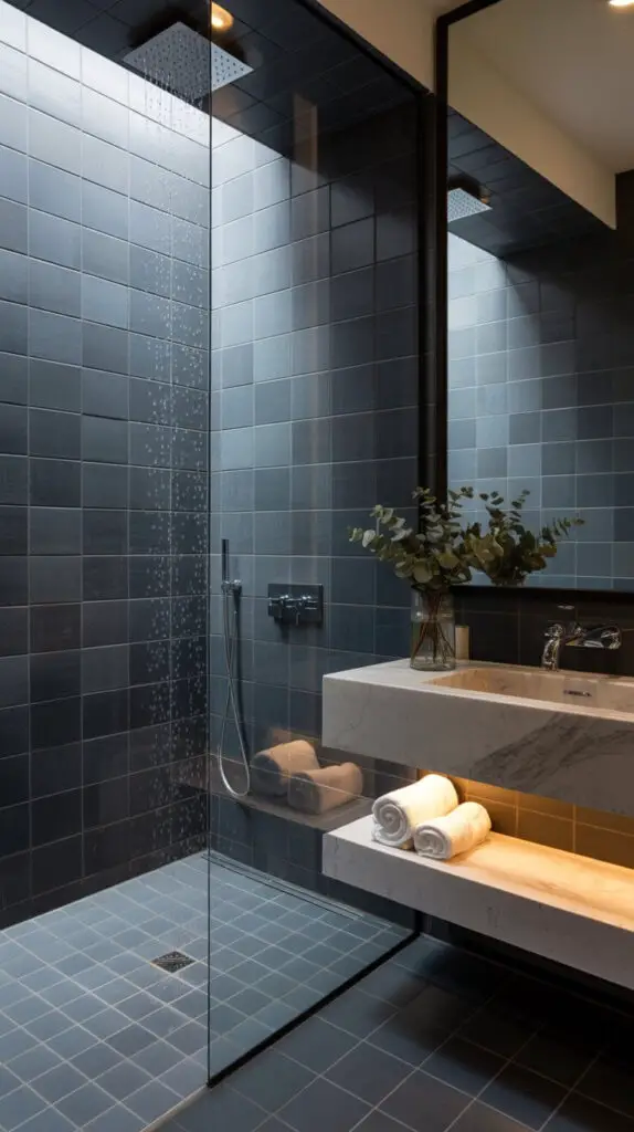 11 Bathroom Wet Room Ideas That'll Make You Want to Shower Twice a Day 1 Go Full Spa Mode with Floor-to-Ceiling Tiles