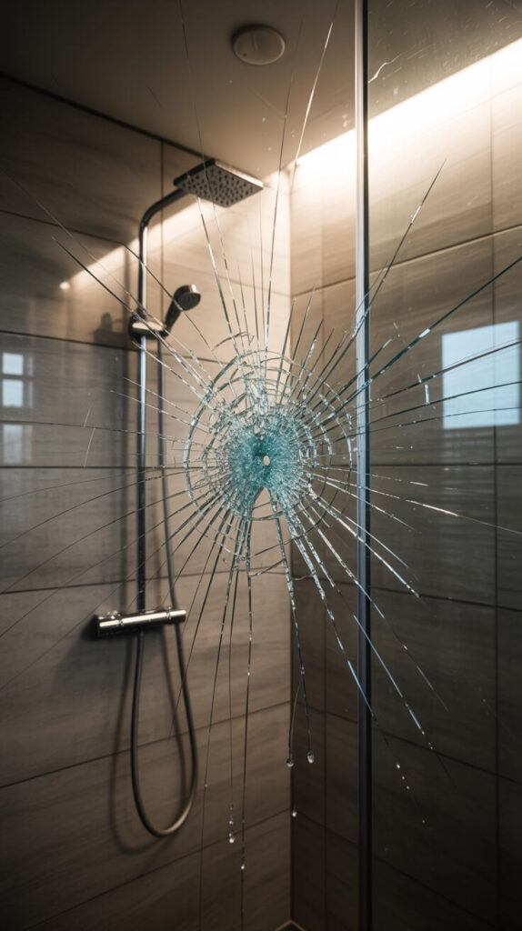 What Are the Disadvantages of Glass Shower Doors? 2 They Shatter (Yes, Really)
