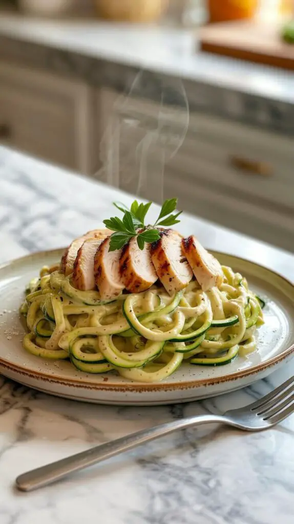 Low Carb Recipes for Dinner: Delicious Ideas That Won’t Leave You Hangry 4 2. Zucchini Noodle Alfredo (aka Zoodles FTW)