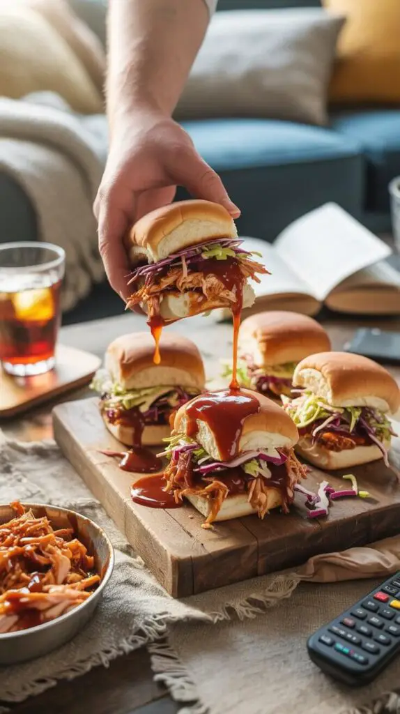 BBQ Chicken Sliders Lazy Weekend Vibes
