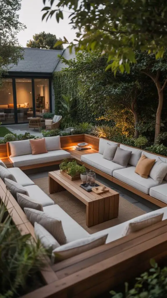 Backyard Seating Area Ideas That’ll Make You Want to Ditch the Couch 3 Built-In Benches Minimal Effort, Maximum Style