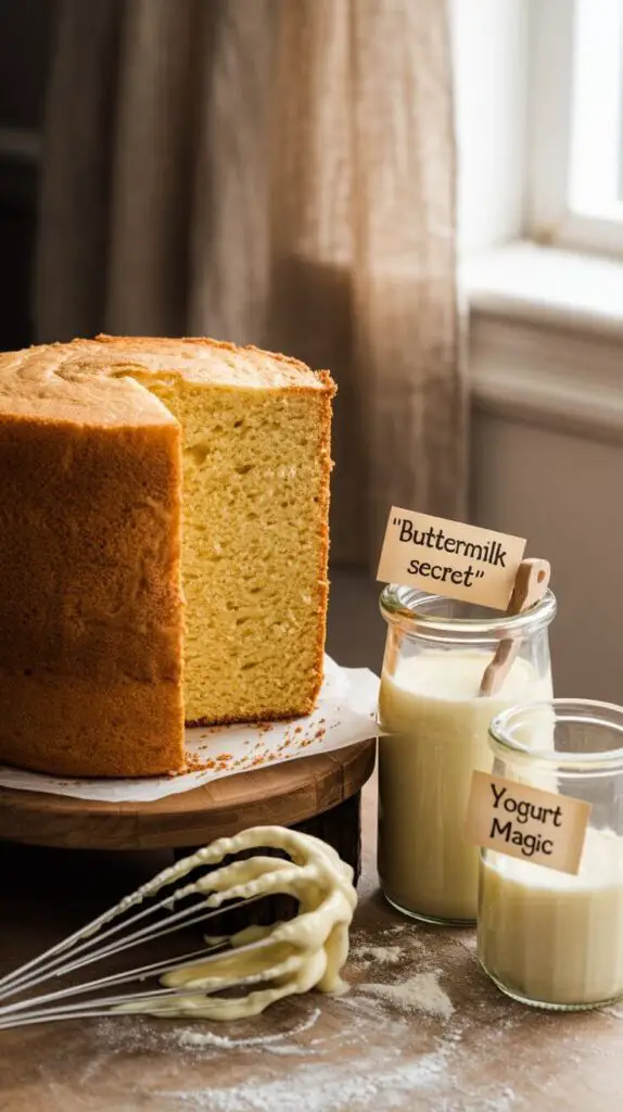 Which Ingredient Makes Cake Soft and Fluffy? Let’s Break It Down (With a Side of Sass and Science) 5 Buttermilk & Yogurt The Secret Weapons