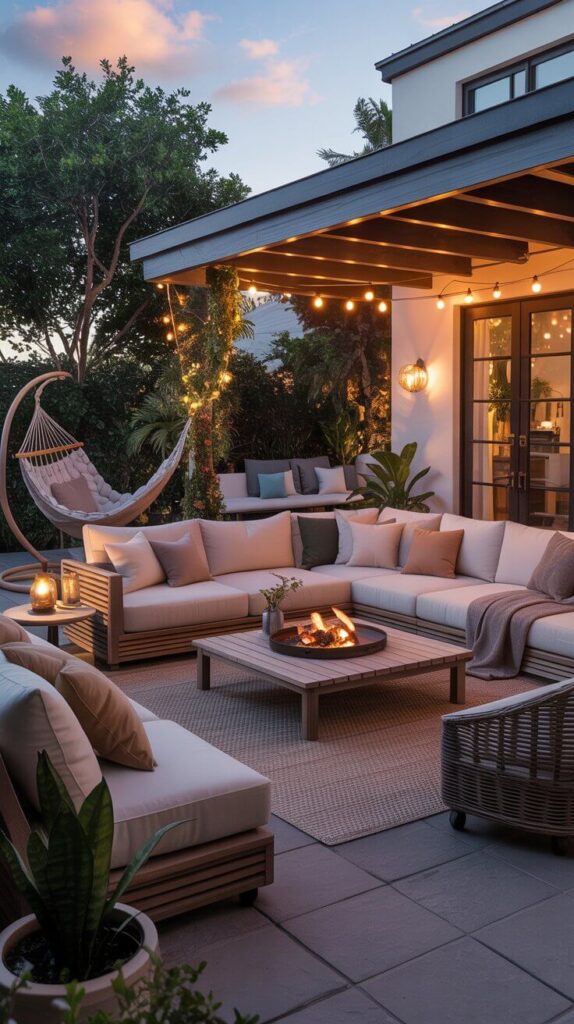 Beautiful Outdoor Living Spaces: Your Backyard Glow-Up Starts Here 2 Comfortable Seating = Instant Cozy