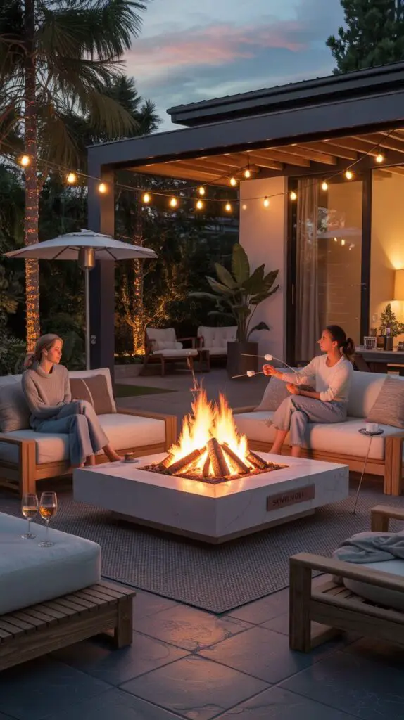Outdoor Lounge Ideas: How to Turn Your Backyard Into a Chill Paradise 6 Fire Pits & Heaters Because Warmth = Lounge Perfection