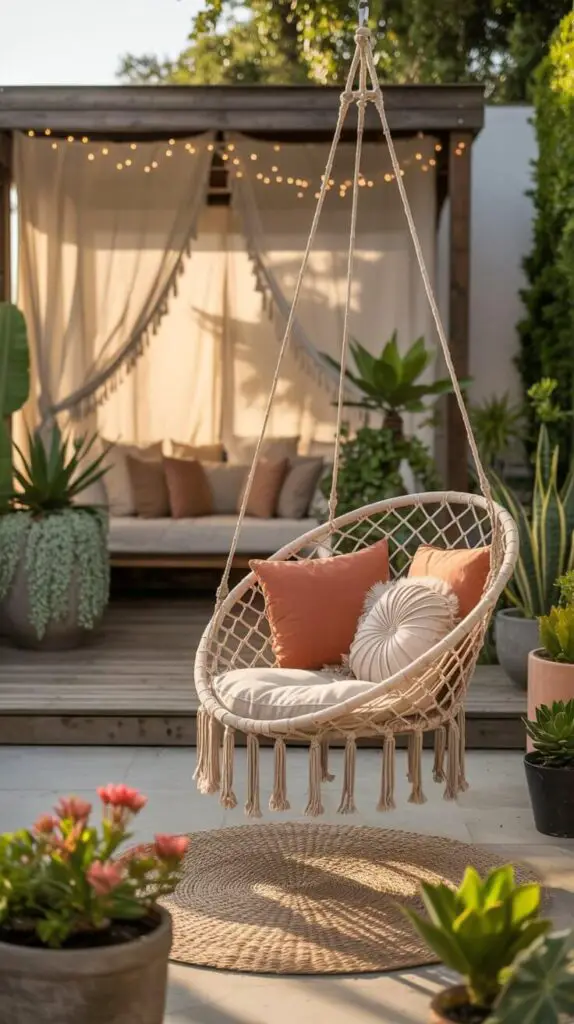 Backyard Seating Area Ideas That’ll Make You Want to Ditch the Couch 4 Hammock Seating For the Chillest Vibes Only