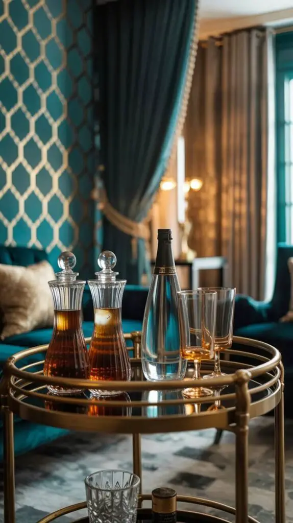 Invest in a Glam Bar Cart (Or Fake One Like I Do)