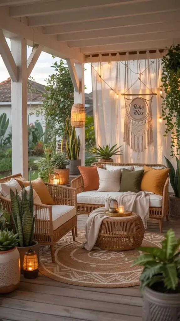 Boho Porch Outdoor Decor Ideas: Your Go-To Guide for a Laid-Back, Stylish Vibe 9 Keep It Low-Maintenance (Because We’re Not All Martha Stewart)