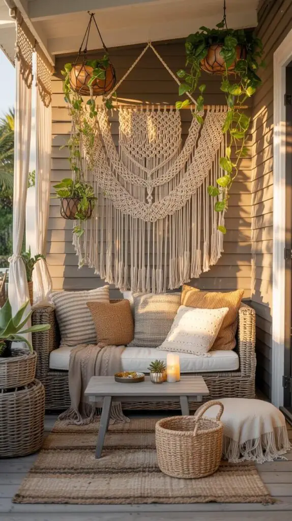 Boho Porch Outdoor Decor Ideas: Your Go-To Guide for a Laid-Back, Stylish Vibe 3 Macrame Everything The Easiest Way to Say “I’m Artsy Without Trying”