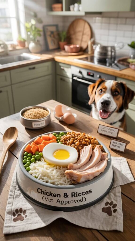 Home Made Dog Food Recipes Vet Approved (Your Pup Will Thank You!) 3 Recipe #1 Chicken & Rice Classic (The “Safe Bet” Meal)