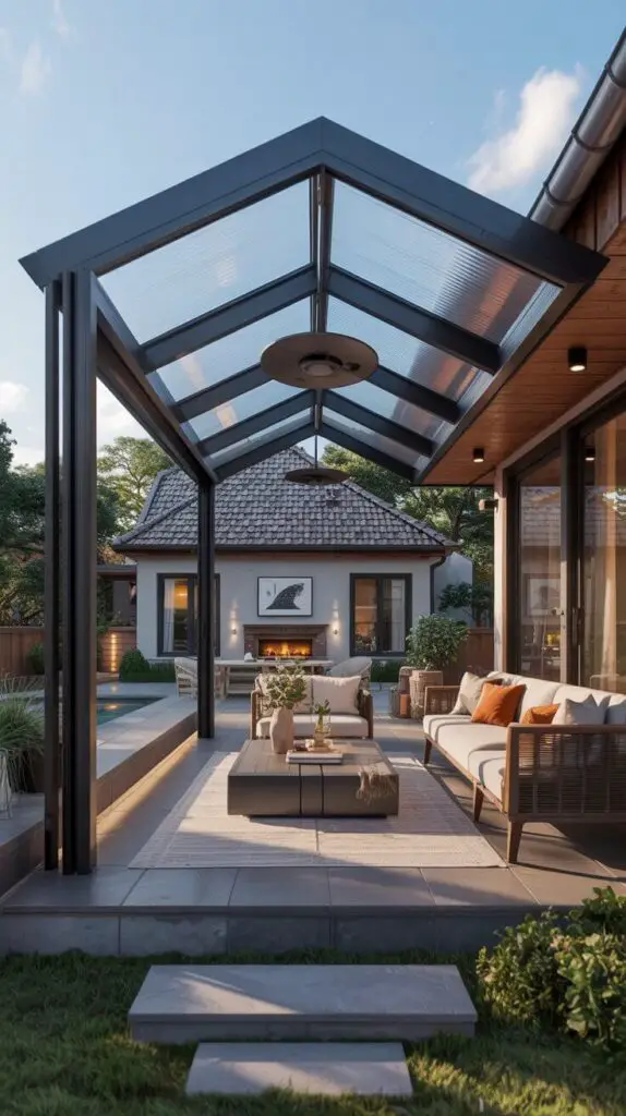 Covered Outdoor Patio Ideas That’ll Make You Never Want to Go Back Inside 3 Solid Roof Structures (aka The “I-Mean-Business” Patio Cover)
