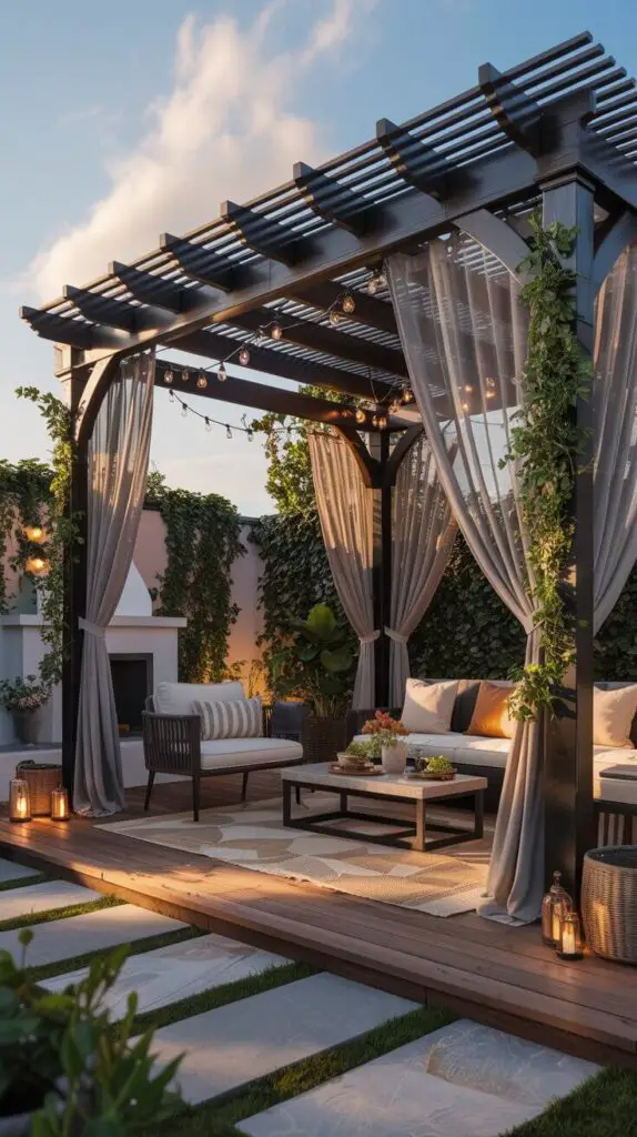 Covered Outdoor Patio Ideas That’ll Make You Never Want to Go Back Inside 2 The Classic Pergola (But Make It Fancy)