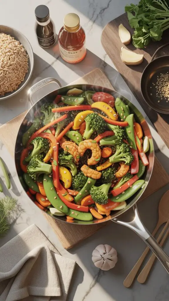Easy Light Dinner Recipes That Won’t Leave You in a Food Coma 2 Veggie-Packed Stir Fry (AKA “Fridge Clean-Out Special”)