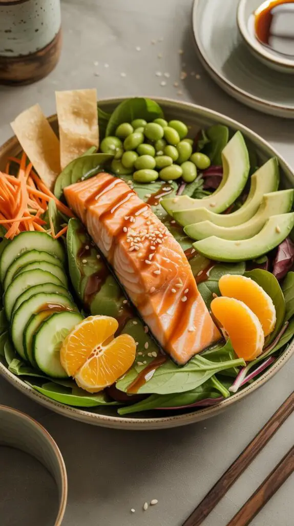 🍜 2. Asian-Inspired Salmon Salad The Fancy Weeknight Fix