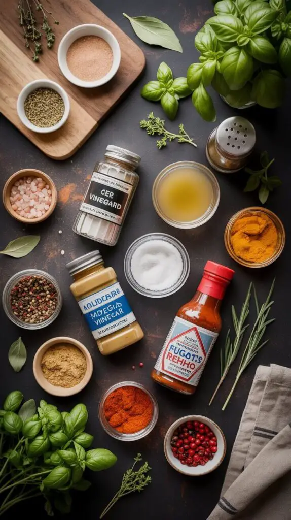 What Foods Are Zero Carb? (Spoiler: It’s More Than Just Eggs & Air) 6 🧂Condiments, Spices, and Flavors (That Won’t Kill Your Carb Count)