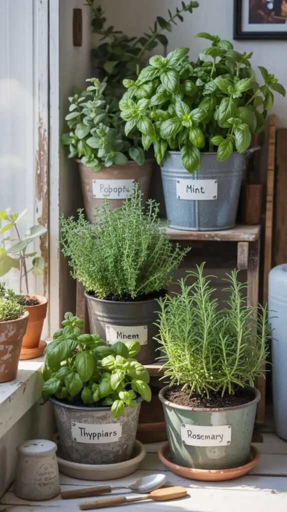 What Plants Are Best for Enhancing Outdoor Living Spaces? 11 🪴 Herbs (Basil, Mint, Thyme, Rosemary)