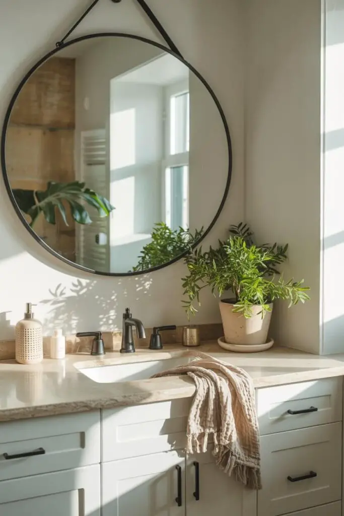 How to Update Your Bathroom Without Remodeling (And Save Big!) 3 Add a Statement Mirror