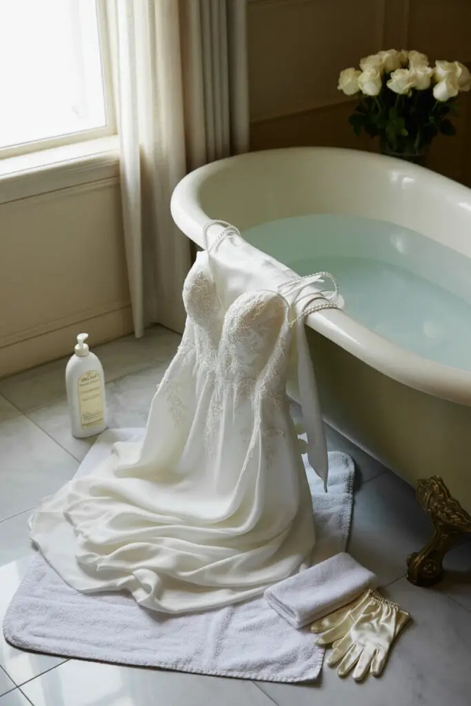 After the Stains Are Gone Cleaning the Whole Dress