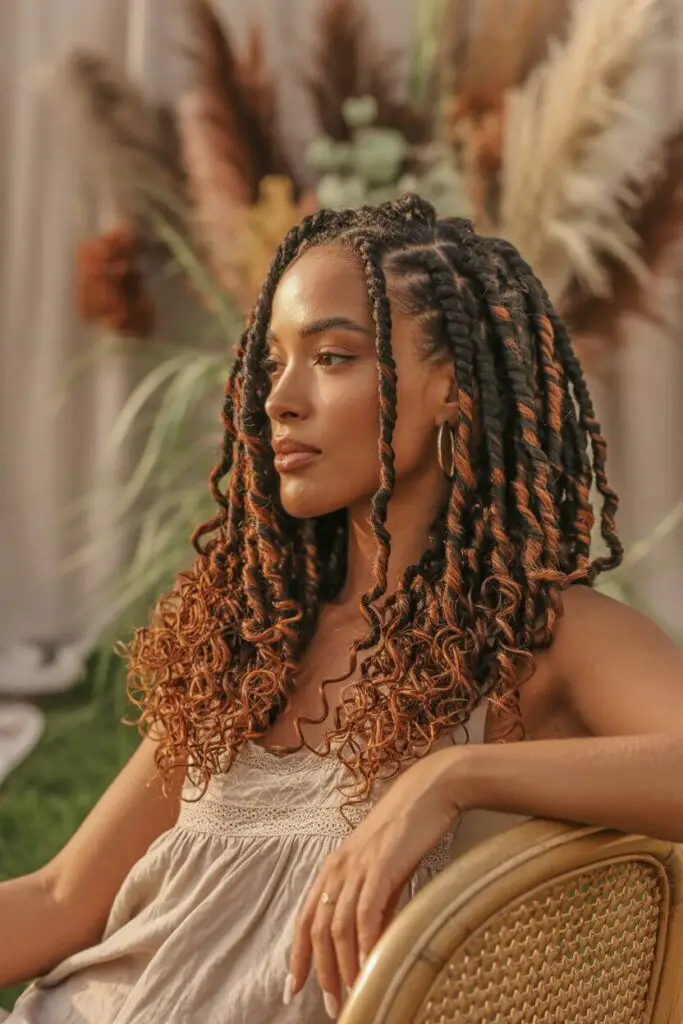 Boho Knotless Braids Ideas: The Ultimate Guide to Your Next Free-Spirited Look 2 Classic Mid-Back Boho Knotless Braids