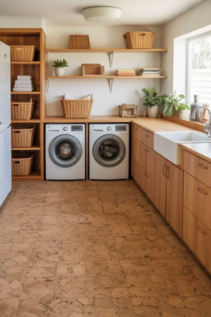 The Best Laundry Room Flooring Ideas That Actually Work 5 Cork Cozy and Sustainable