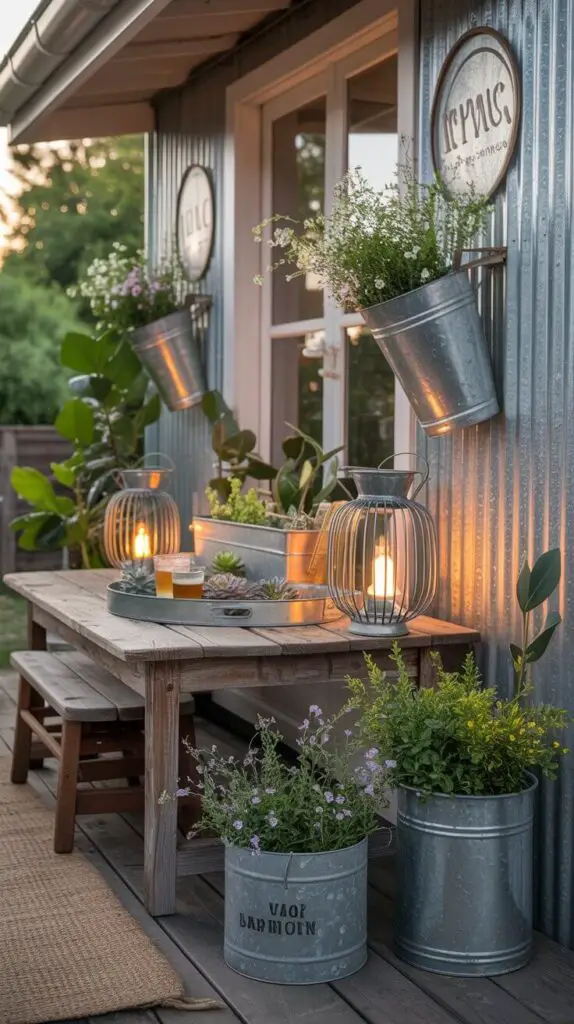 What Decor Goes With Outdoor Farmhouse? (Spoiler: Way More Than You Think!) 3 Galvanized Metal The Unsung Hero 🪙
