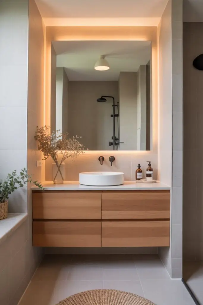 How to Create a Minimalist Bathroom Look: Less is More, but Make it Stylish! 5 Go Big on Lighting