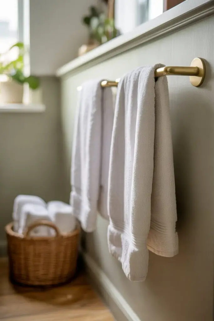 Hang Towels on Hooks or Bars