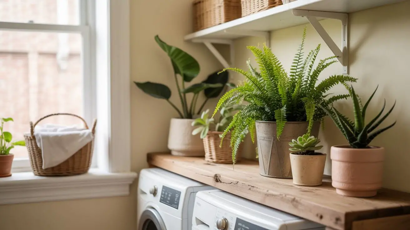 How to Add Plants to Your Laundry Room Decor