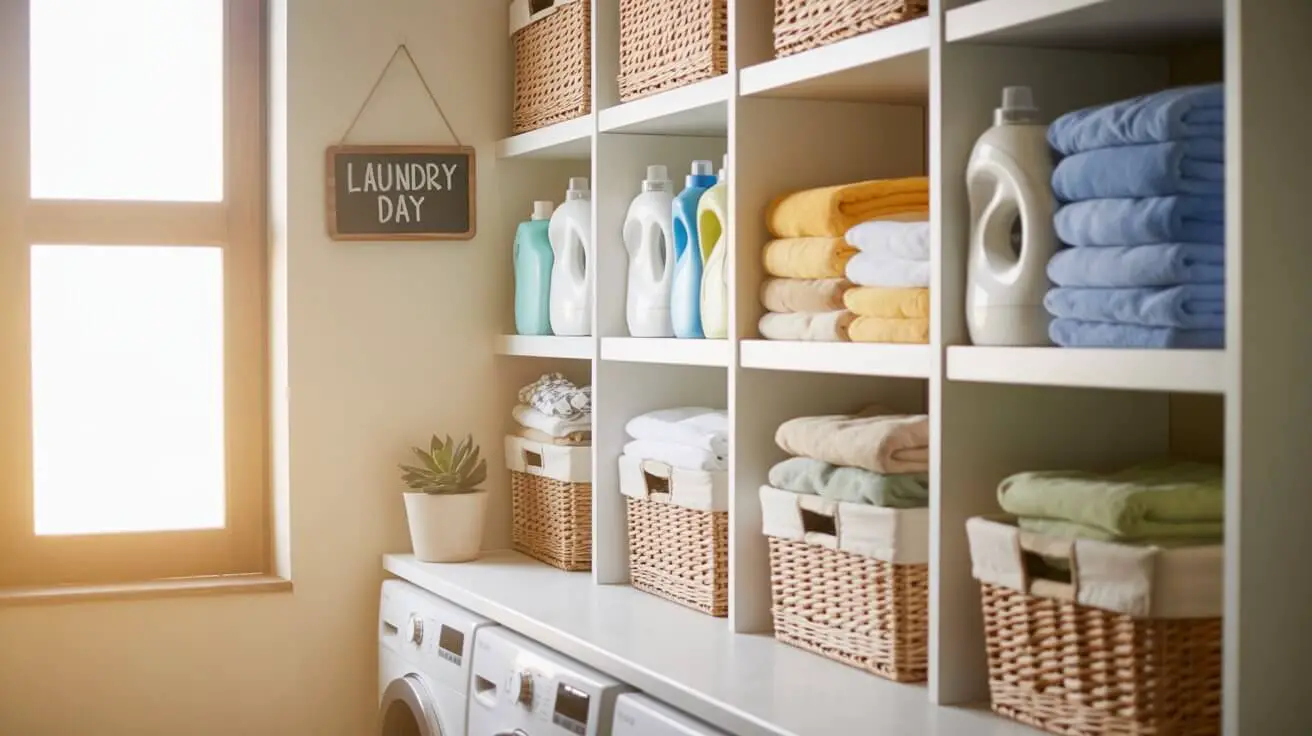 How to Organize Laundry Room Shelves Effectively