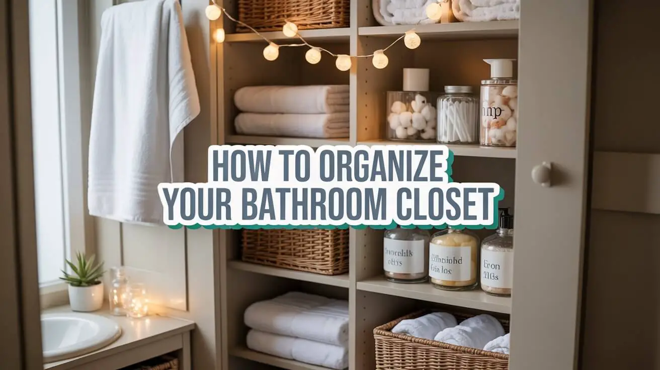 How to Organize Your Bathroom Closet