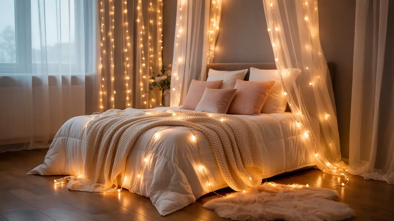 How to Use String Lights to Transform Your Bedroom Décor