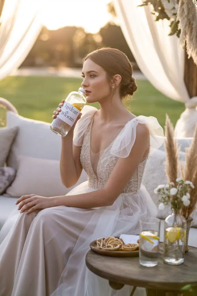 Wedding Dress Comfort Tips for All-Day Wear: Because Nobody Wants to Limp Down the Aisle 9 Hydration and Comfort Go Hand in Hand