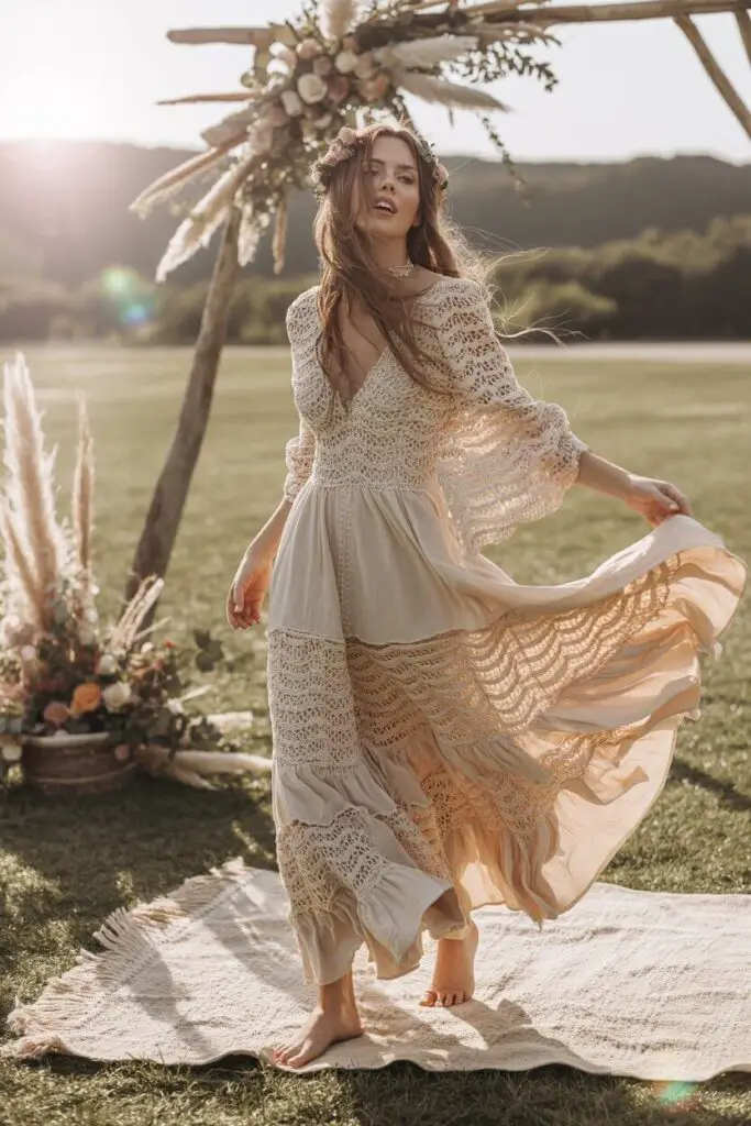 Boho Wedding Dress Ideas That’ll Make You Say “I Do” to the Dress 2 Lace Love Boho’s Ride-or-Die