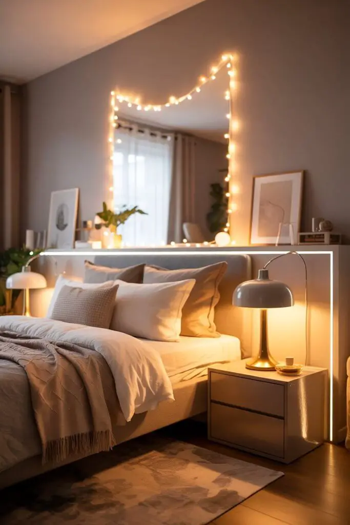Inexpensive Bedroom Makeover Ideas That Actually Work 3 Light It Up, Baby 💡