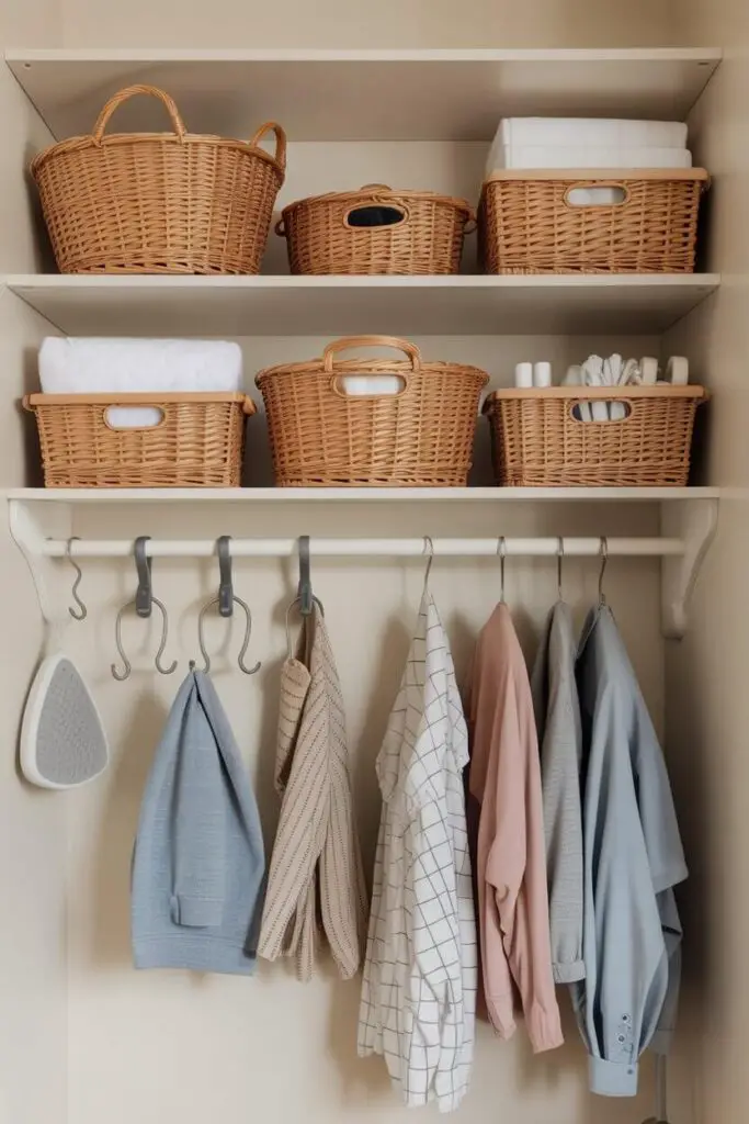 Maximize Shelf Space with Hooks and Racks