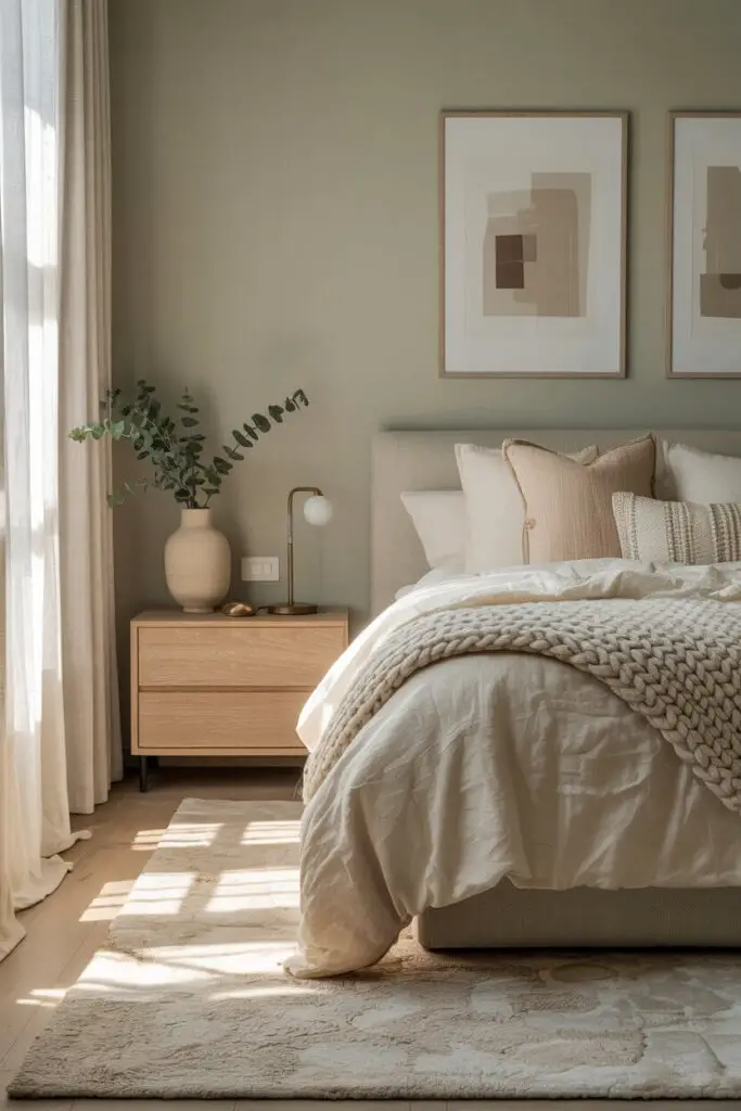 Neutral Colors for Bedroom: Why They're the Real MVPs of Home Decor 6 Muted Sage or Olive Tones