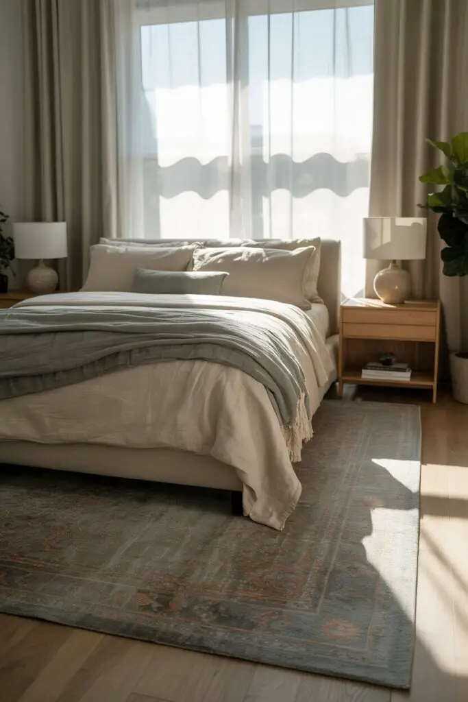 Neutral Bedroom Decorating Ideas That Won’t Bore You to Sleep 😴 10 Rugs Tie It All Together (Literally)