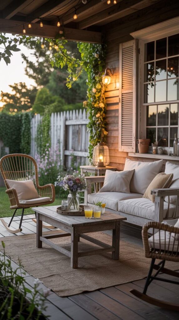 Farmhouse Outdoor Decor Ideas That’ll Make Your Backyard the Envy of the Neighborhood 1 Rustic Furniture That Doesn’t Scream ‘I Got This on Clearance’